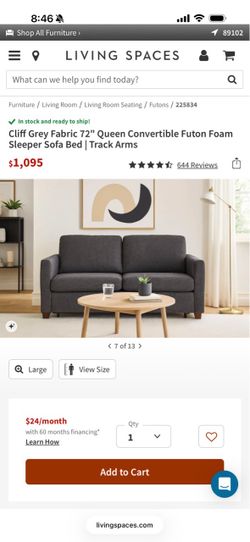 Couch - Like New Queen Sleeper Sofa