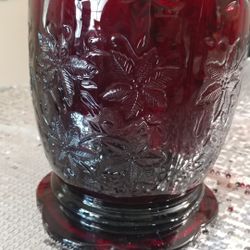 Ruby Red Princess House candle holder $45