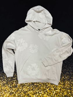 Denim Tears The Cotton Wreath Hoodie - White / Cream