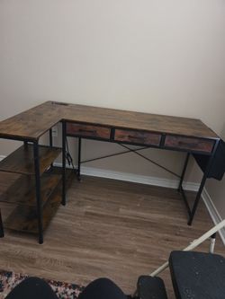 L-shaped desk