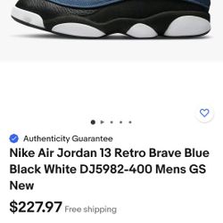 Jordan Retro 13 ( New In The Box ) Size 10.5 