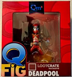 Marvel Deadpool Q-Fig from QMX - New In Box - Loot Crate Exclusive Action Figure