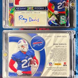 Ray Davis Signed Panini Spectra Radiant Rookie Patch Auto RPA /75 – Bills