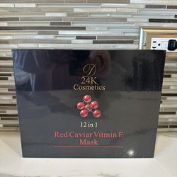 D’Or 24K Gold 12-1 Red Caviar Vitamin E Masks 