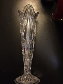 Antique Cut Glass Vase