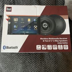New 7” Dual Double Din w/speakers