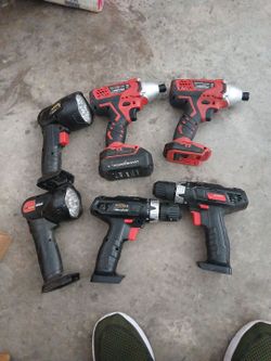 PowerSmart & DrillMaster Cordless Tool Lot