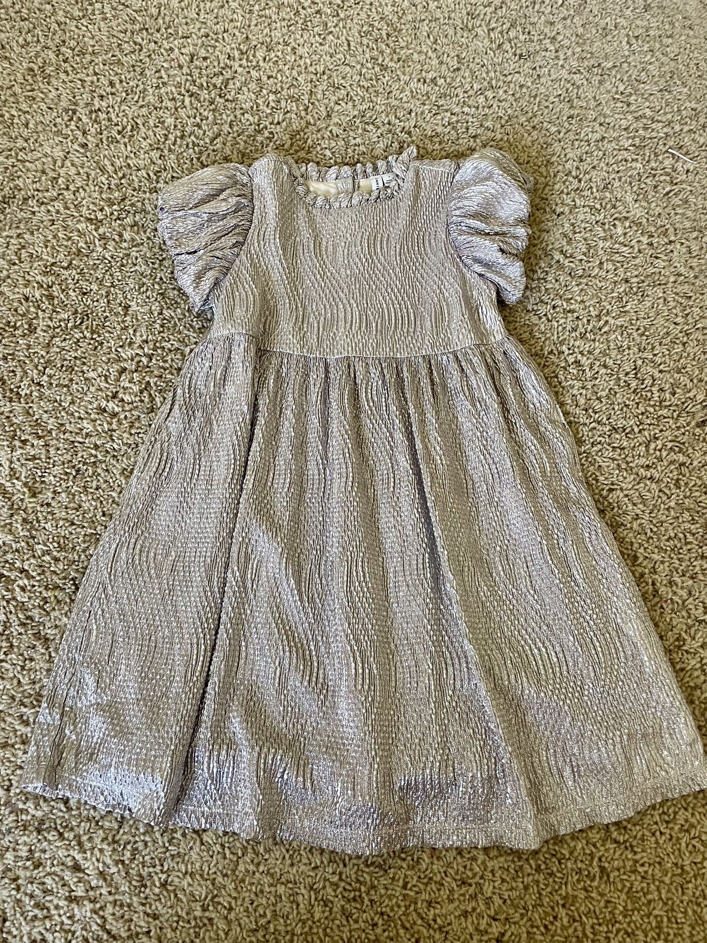 Janie And Jack Gold Dress Size 7
