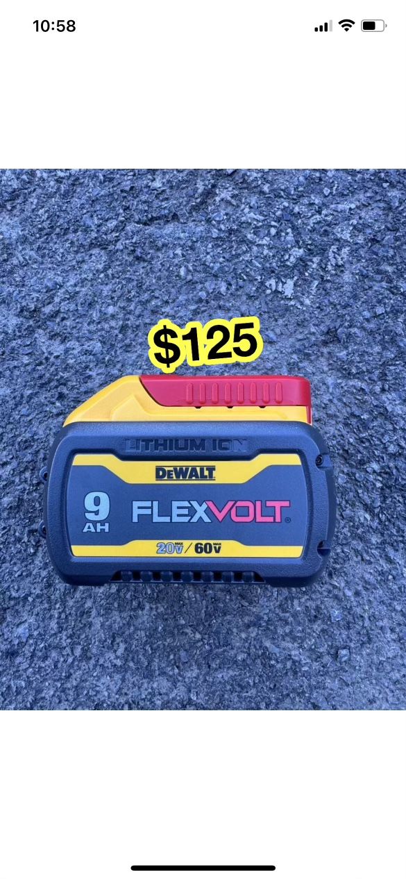 BRAND NEW DEWALT FLEXVOLT 20V/60V MAX Lithium-Ion 9.0Ah Battery 9AH