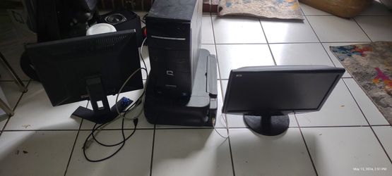 Monitors, Pc And Printer