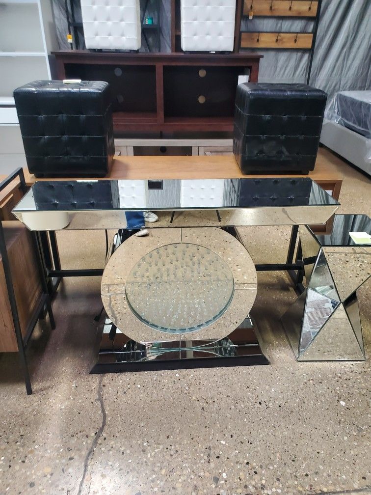 Glamour Style Mirrored Console Table(New)