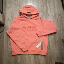 Essential Coral Hoodie