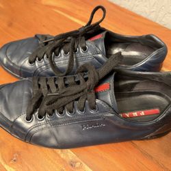 Genuine PRADA Leather Sneakers