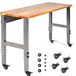Brand New In Box Fedmax Work Bench - 61" Rolling Portable Workbench 