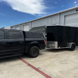 2024 Enclosed Trailer 6x10 - Rear Ramp Door - Low Miles