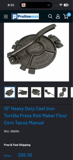 Tortilla press