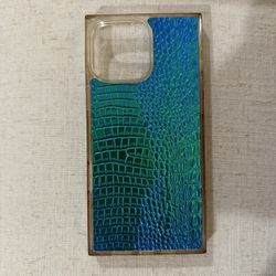Flaunt Green croc iPhone case