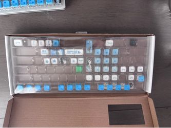 Evangelion themed 65% Glorious keyboard