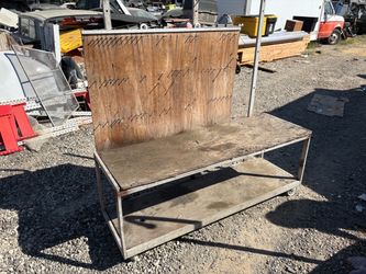 Mobile Heavy Duty Shop Workbench Tool Backboard