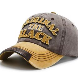 Embroidered Logo Cotton Men's Baseball Hat Cap Distressed -New