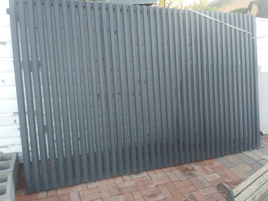 Black Metal Door Gate. 10' Feet Long. X. 6'feet. Tall. $ 390.