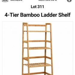 4 Tier Bamboo Shelf