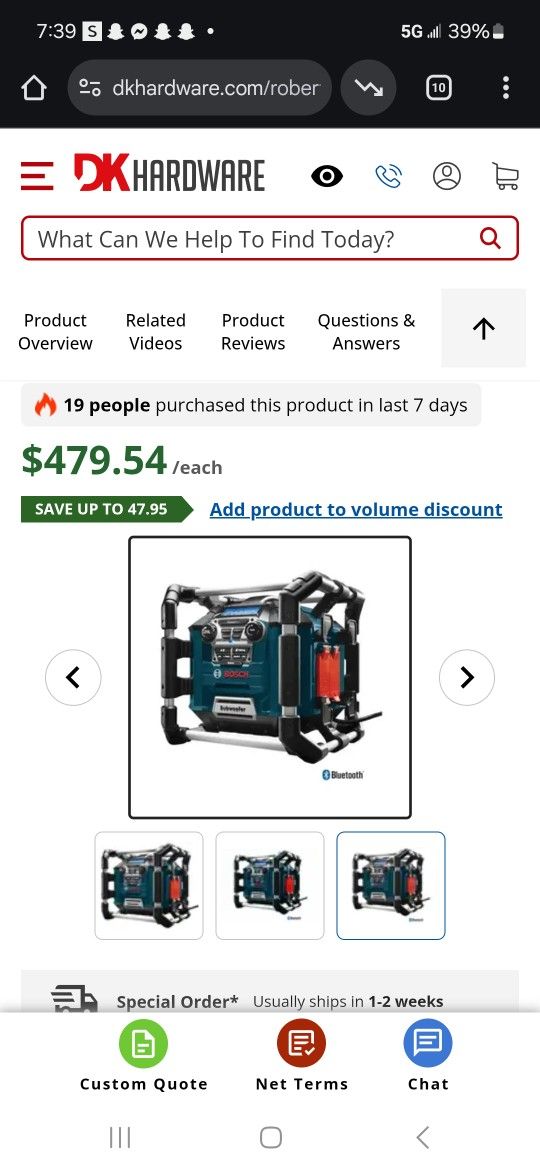 Bosch Construction Speaker/Radio