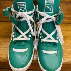 Men’s Puma Green & White High Top Sneaker