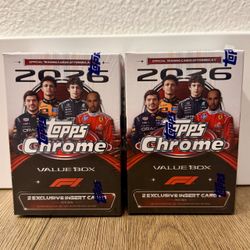 Topps Chrome Formula1 Racing 2026 Value Blaster Sealed in Hand