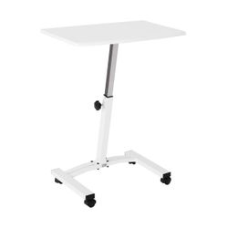 White Mobile laptop Desk Cart