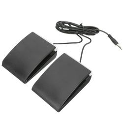 Black Music Pedal Set for Electric Piano or Electric Drum Damper 3x4”
