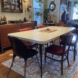 MCM Mixed Dining Set - Credenza SOLD, Table, Chairs