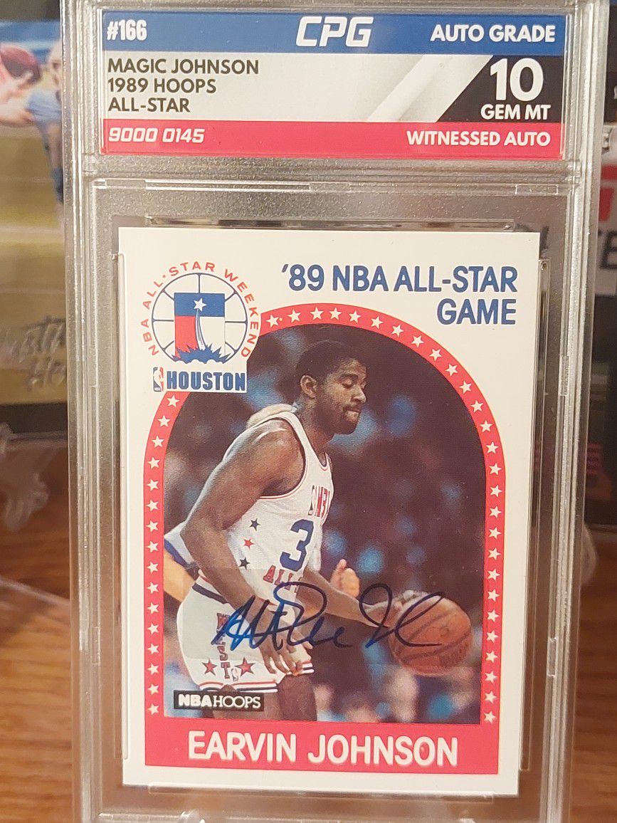 1989 Hoops All Star Magic Johnson Autograph