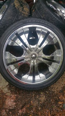 Cheap 6 lug 24s with tires...