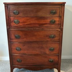 Vintage 1947 Bedroom Suite, 4-Piece Set with Stool