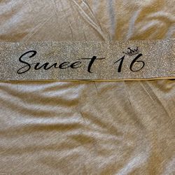 Sweet 16 Birthday Sash