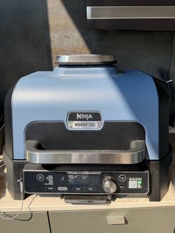 Ninja Woodfire ProConnect Premium XL BBQ Grill, 7-in-1, App Enabled, Blue