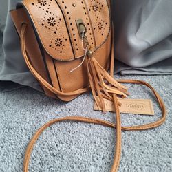 NEW - Vegan Leather Crossbody Bag - Never Used
