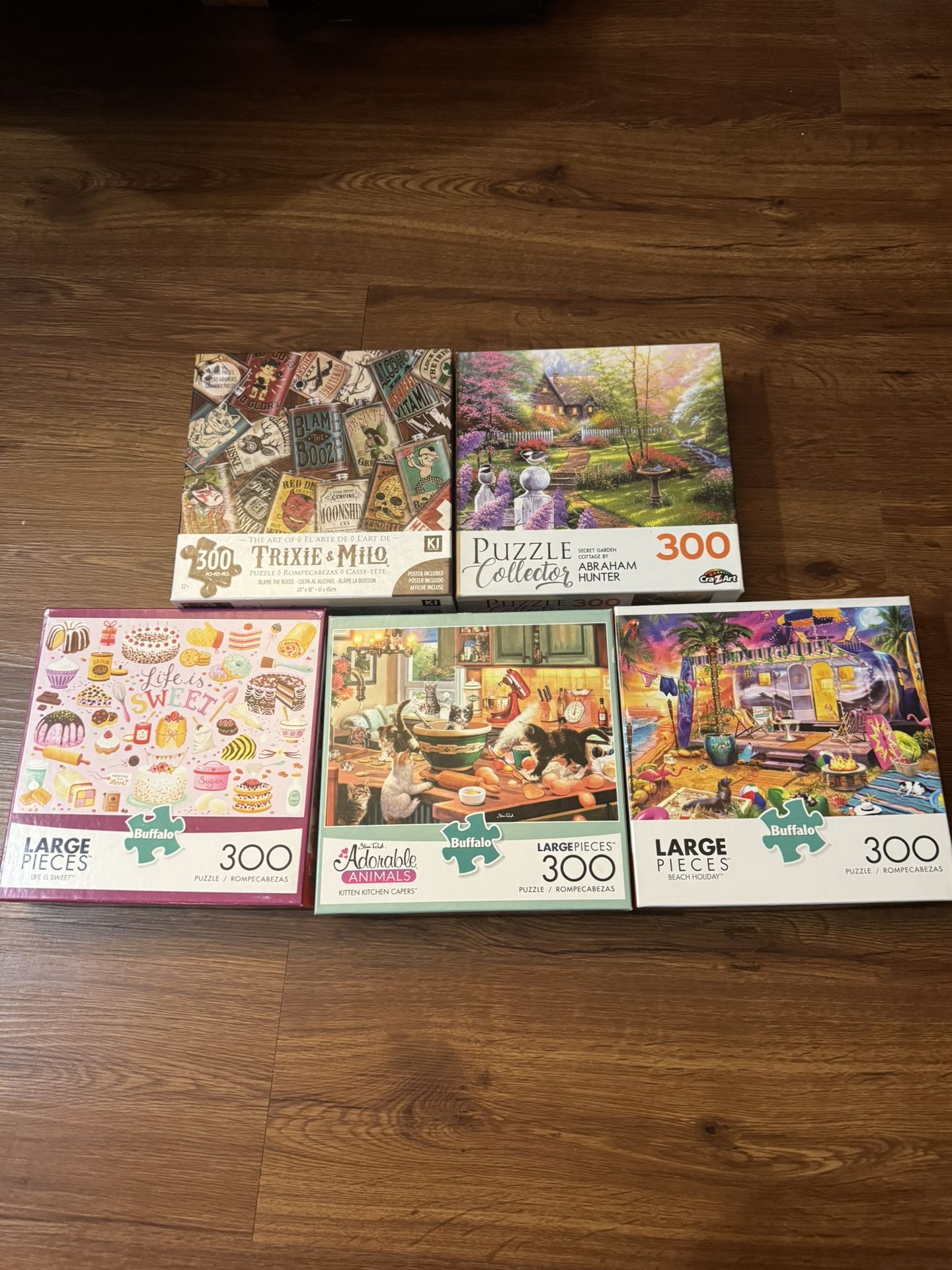 5 300 piece puzzles