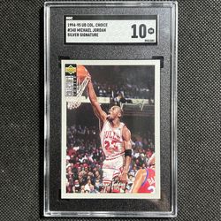 1994-95 UD Collectors Choice #240 Michael Jordan Silver Signature SGC 10 GEM MNT