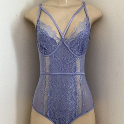 Lilac Lace Bodysuit Lingerie- Size Small