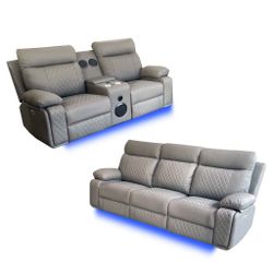 Set De Sofa Y Loveseat Reclinables 