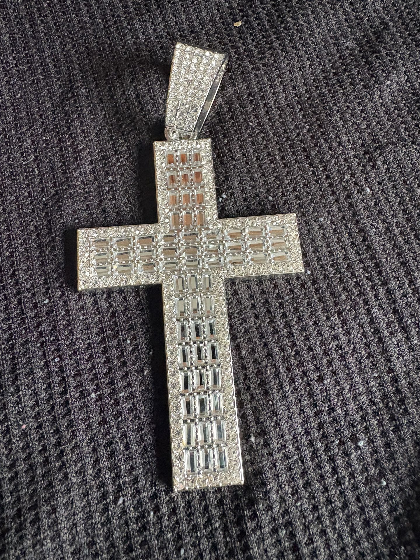 Moissanite Cross Pendant