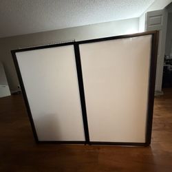 Pyle DJ Booth Foldable Cover Screen – White