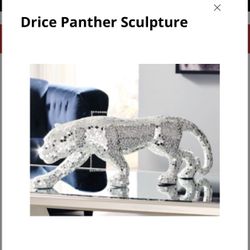 ASHELY FURNITURE DRICE MIRRORED LEOPARD 