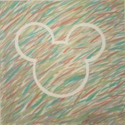 Super cute mickey canvas painting 3x3 ft