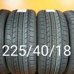 2 New Tires For Sale 225/40/18 We Service Motorcycle Tires