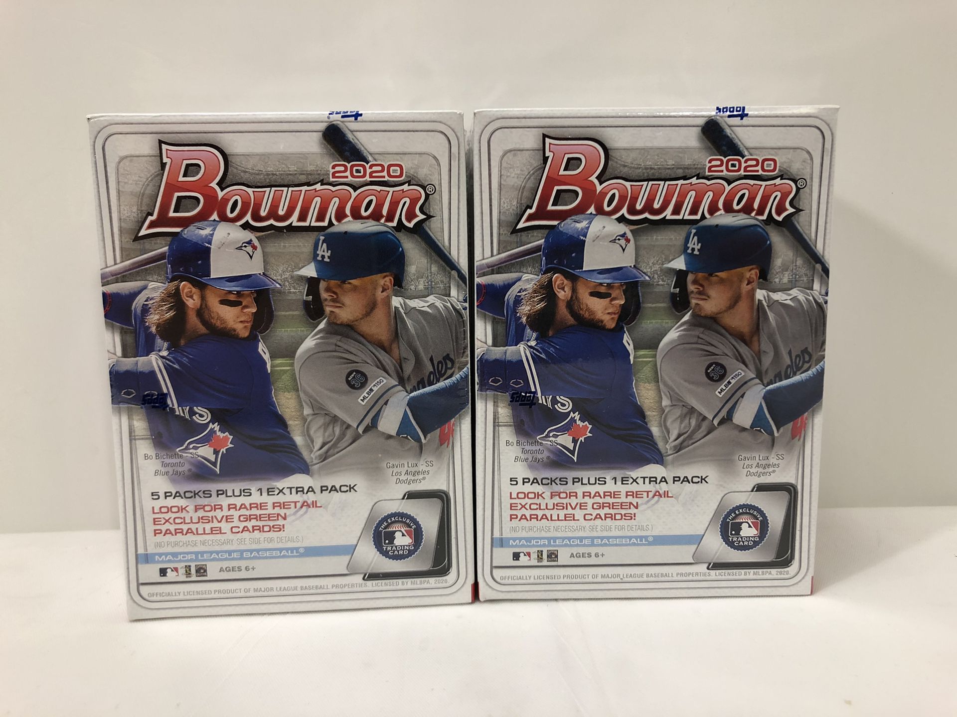 (2) boxes Topps MLB cards 2020 Bowman Blaster box lot of 2 sealed brand new baseball cards