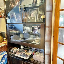 Wood And Glass Book Shelves