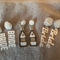 Bride Earrings! (3 pairs!)